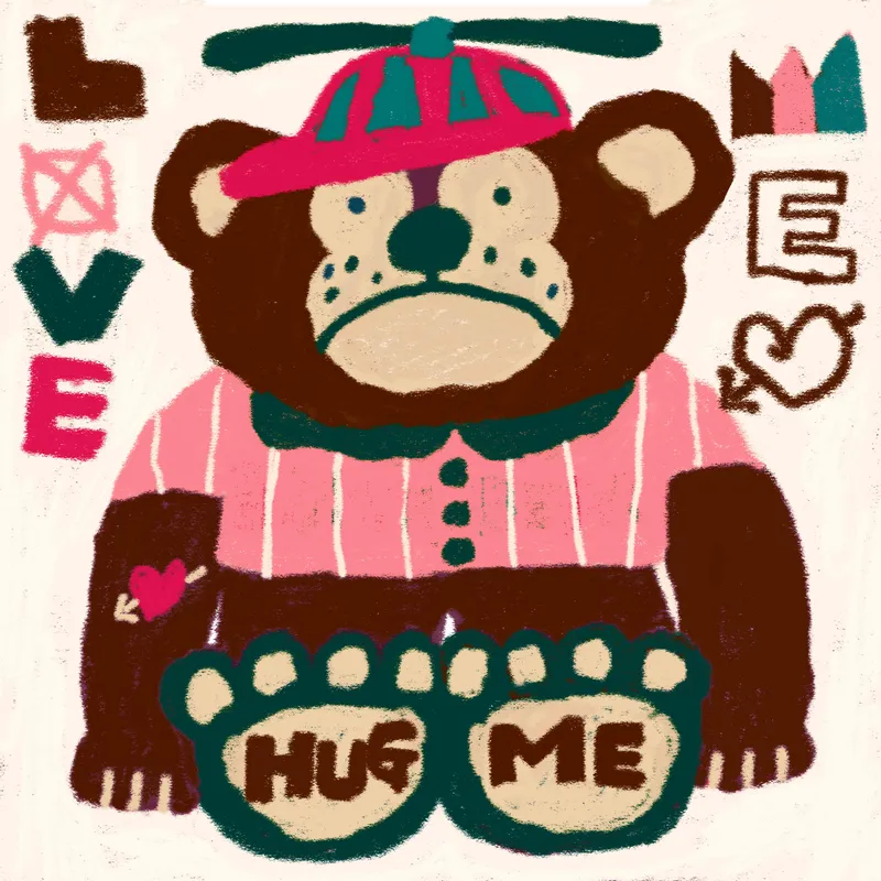 Plastic Green Bear artwork 2